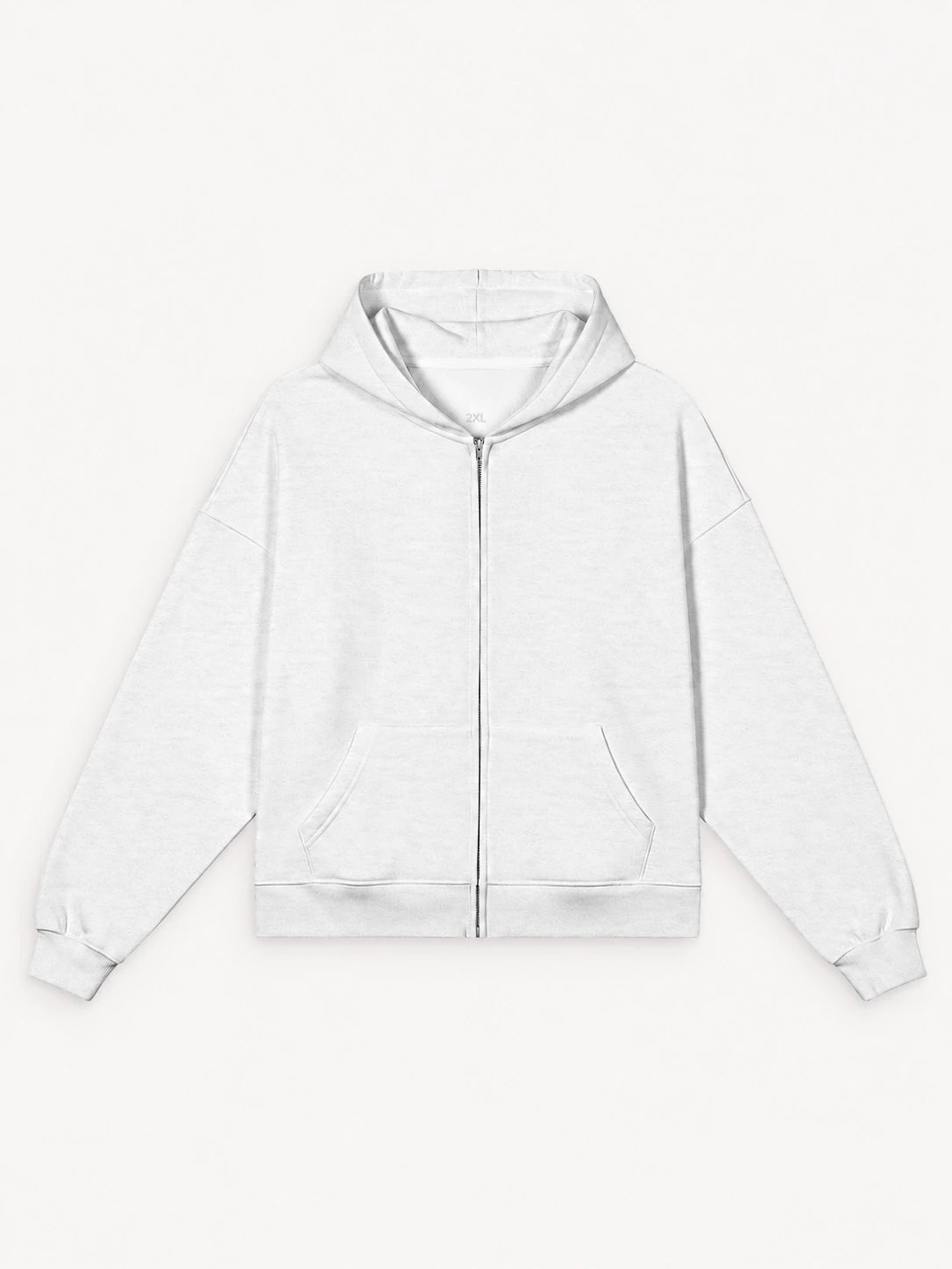 440GSM Uniseks hoodie met rits van zware stof