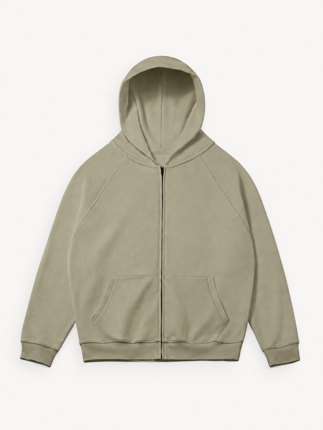 380GSM Uniseks hoodie met rits van zware fleece met geborstelde binnenkant