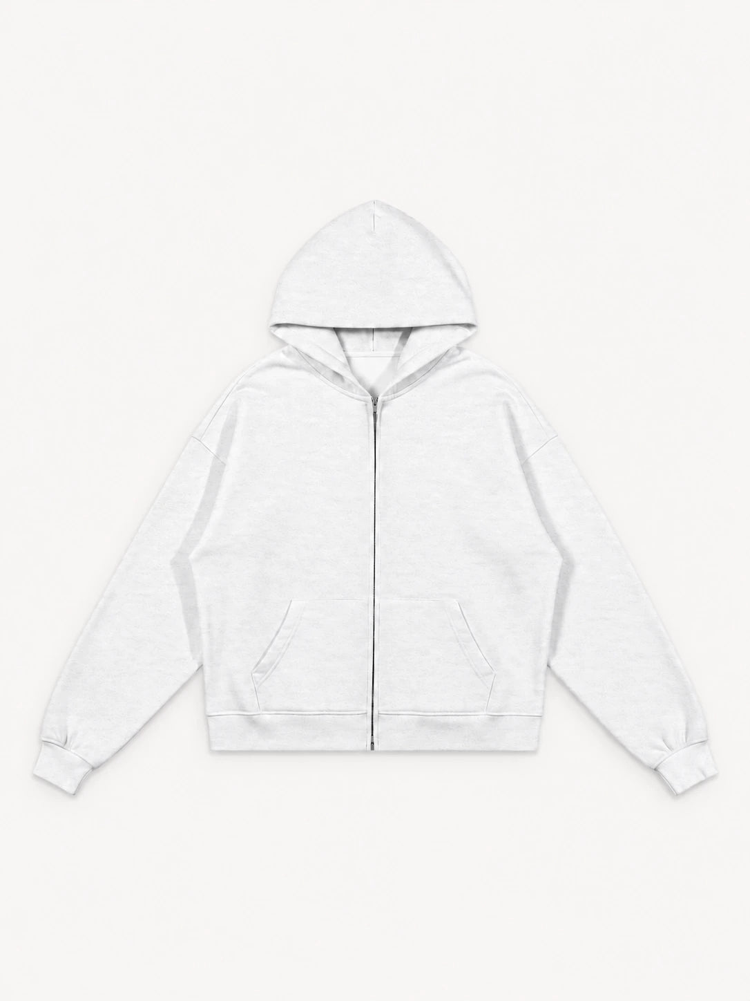 440GSM Uniseks hoodie met rits van zware stof