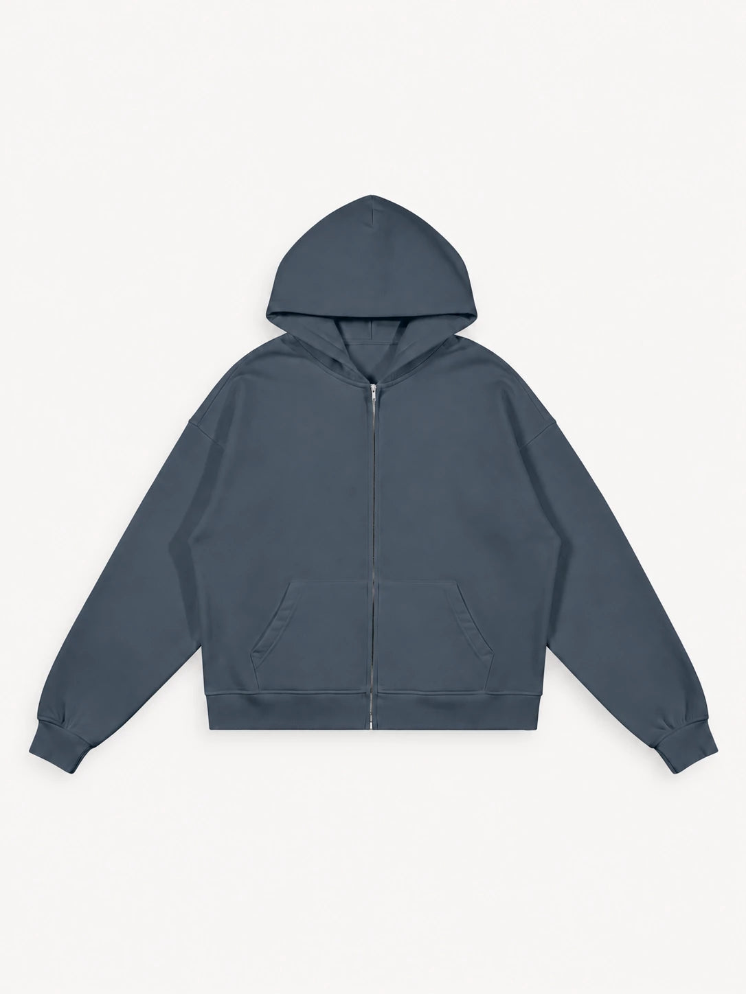 440GSM Uniseks hoodie met rits van zware stof