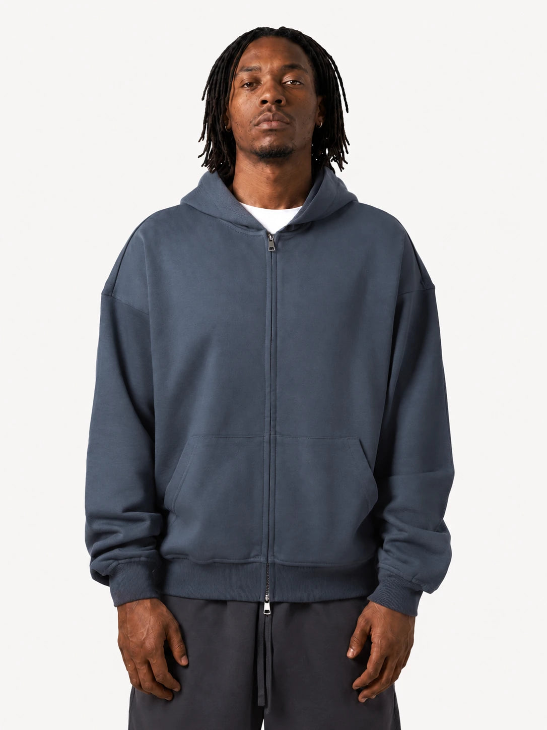 440GSM Unisex Heavyweight Full-zip Hoodie
